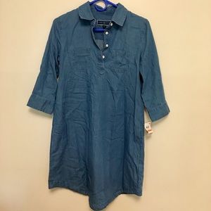 Denim shirt dress